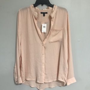 NWT Banana Republic Sheer button up Blouse
